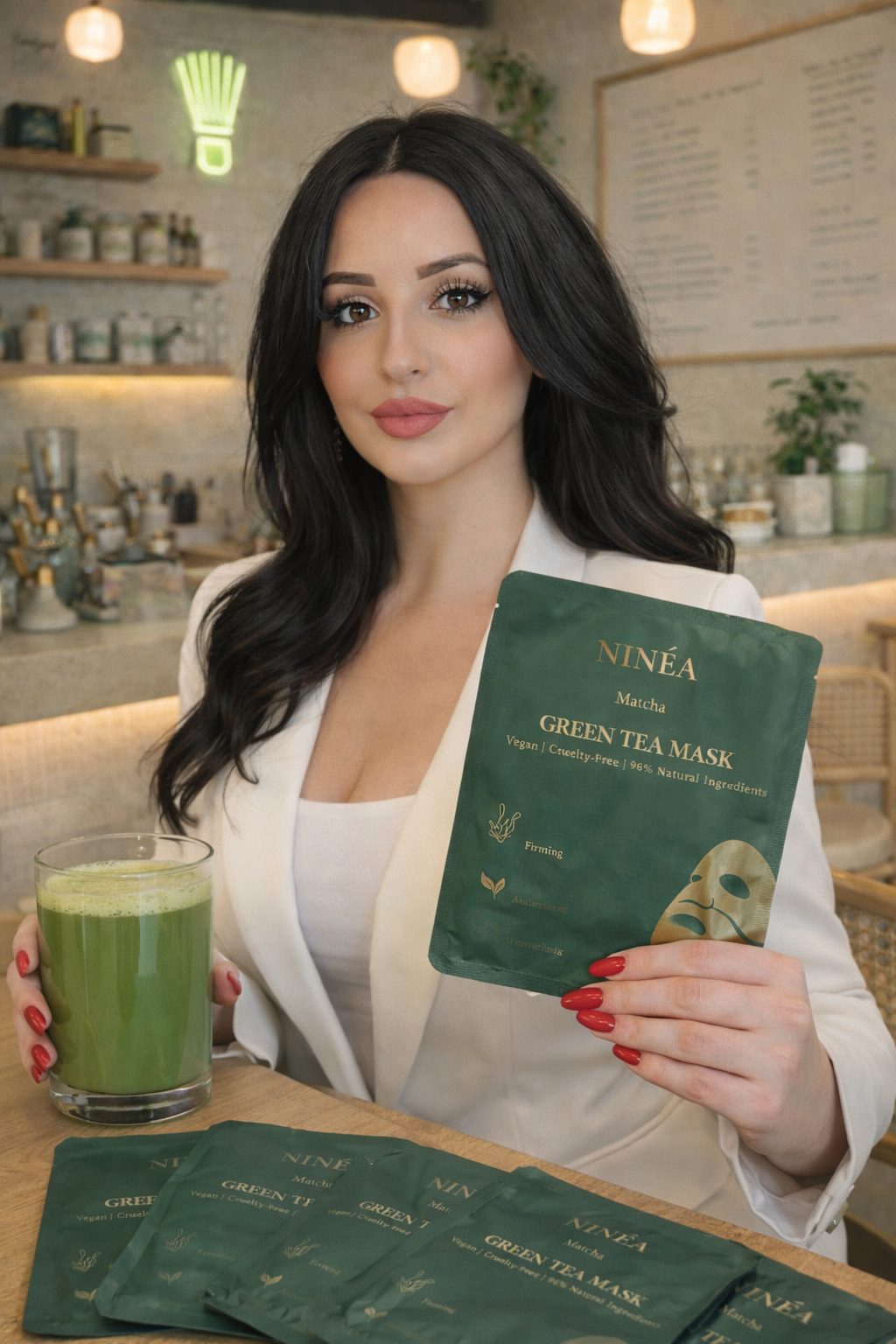 NINÉA-Matcha green tea mask