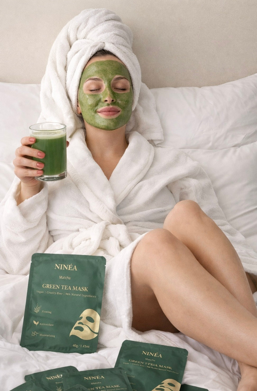 NINÉA-Matcha green tea mask